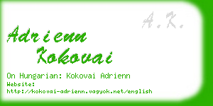 adrienn kokovai business card